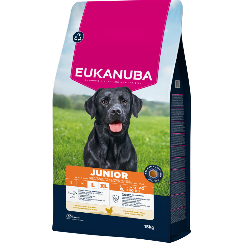 Eukanuba Life Care Dog Junior Large Hondenvoer Chicken 15 kg