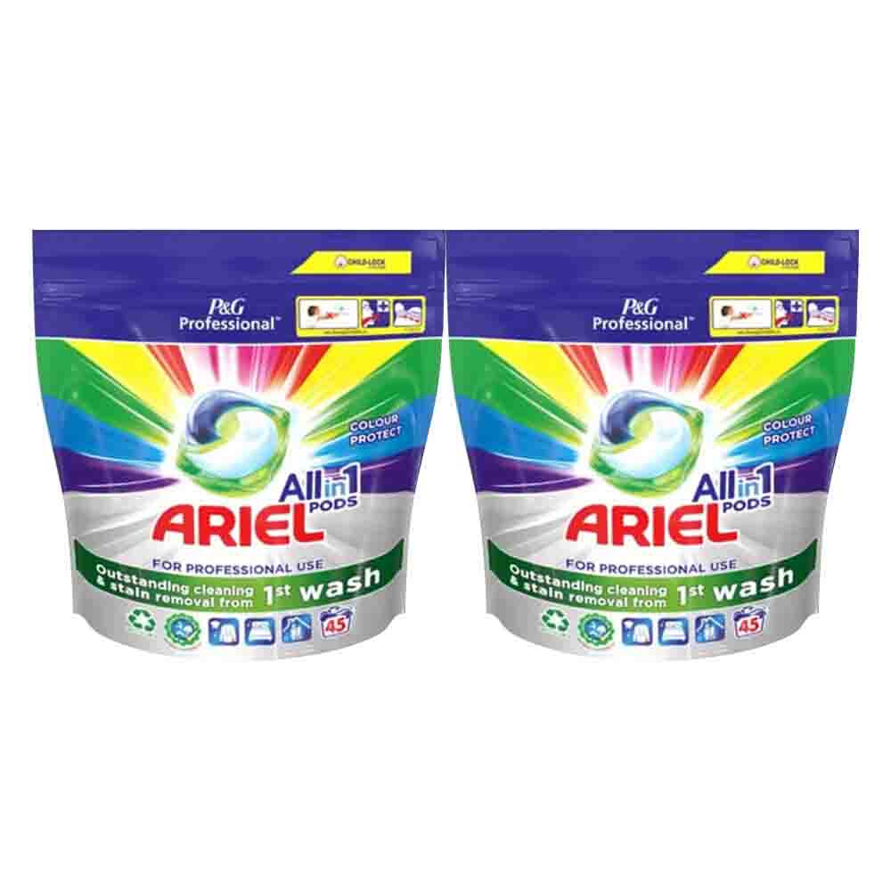 2x Ariel Wasmiddel All-in-1 Pods Color Protect 45 stuks