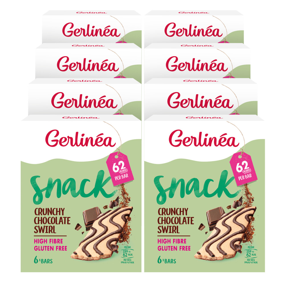 8x Gerlinea Repen Crunchy Choco Swirl Glutenvrij 78 gr