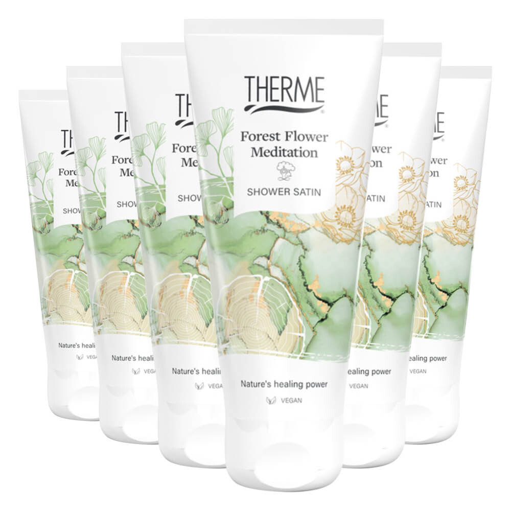 6x Therme Shower Gel Forest Flower Meditation 200 ml
