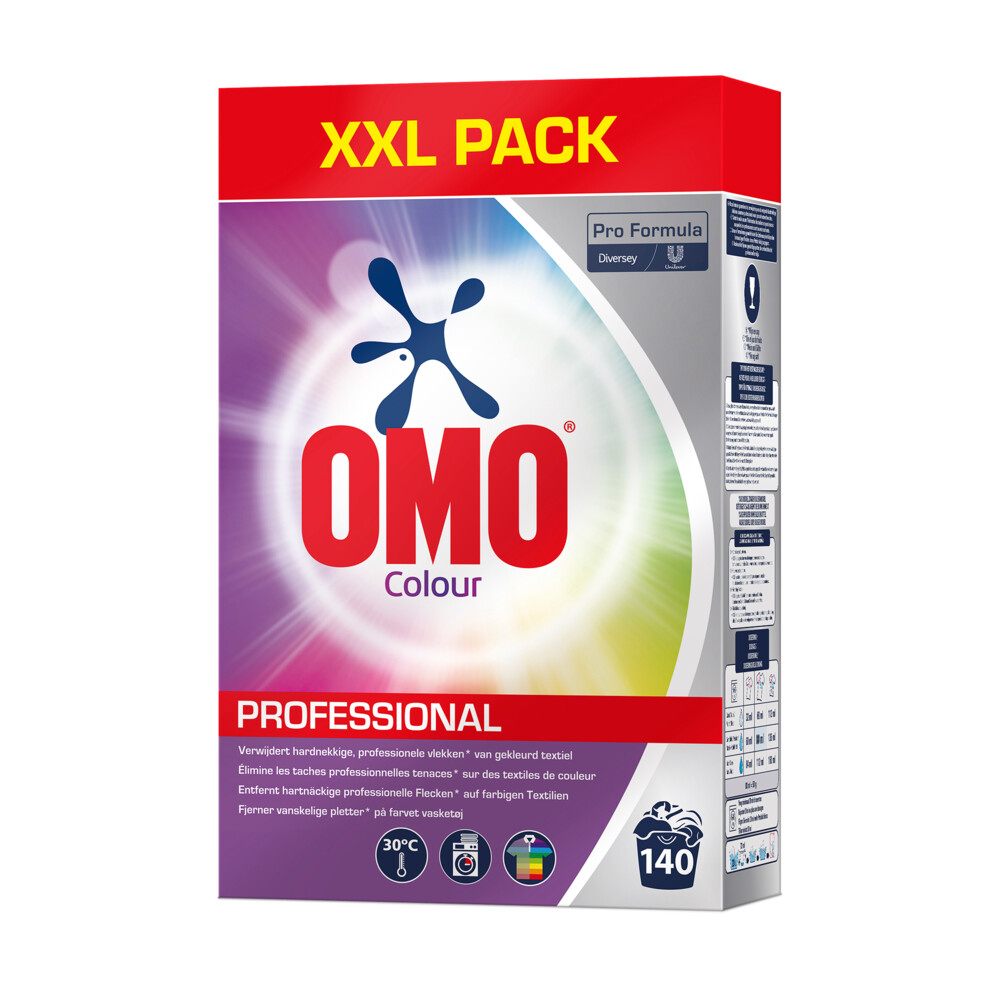 1+1 gratis: Omo Professional Wasmiddel Poeder Gekleurde Was 140 Wasbeurten Pro Formula 7 kg