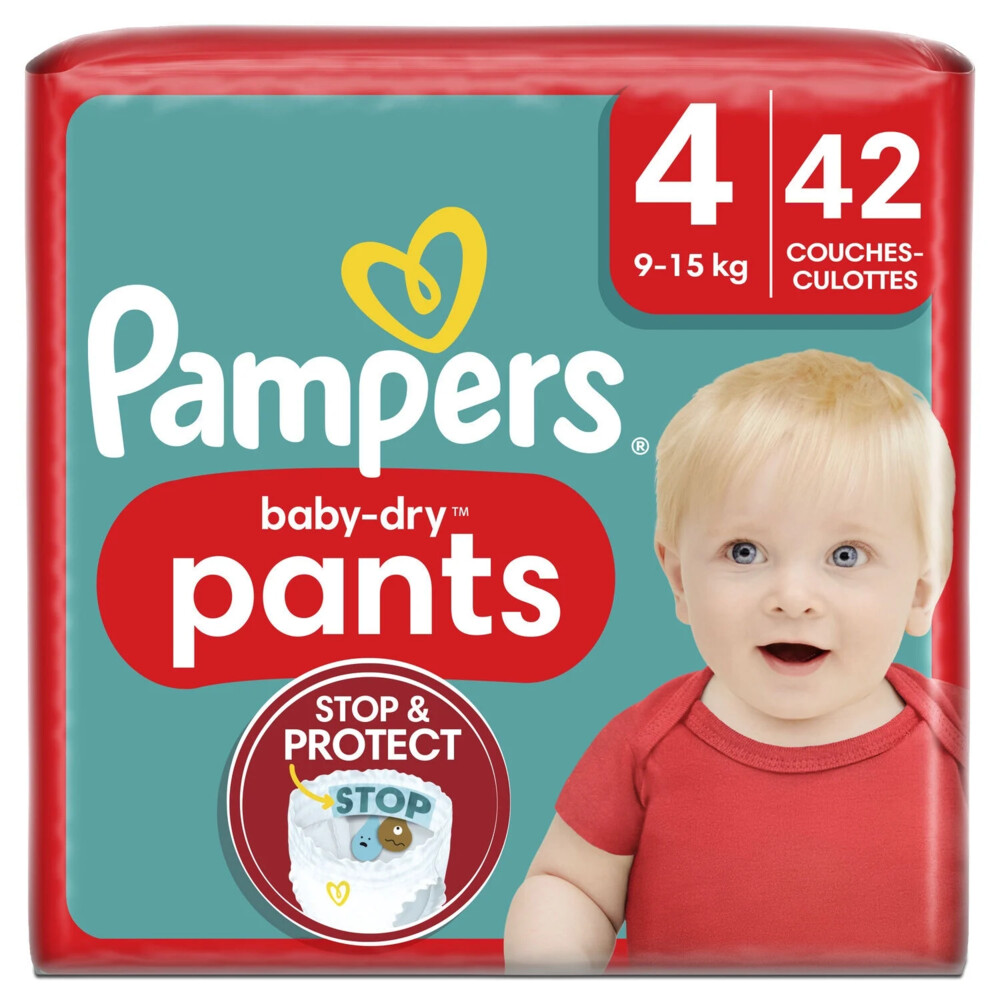 2x Pampers Baby Dry Luierbroekjes Maat 4 (9-15 kg) 42 stuks