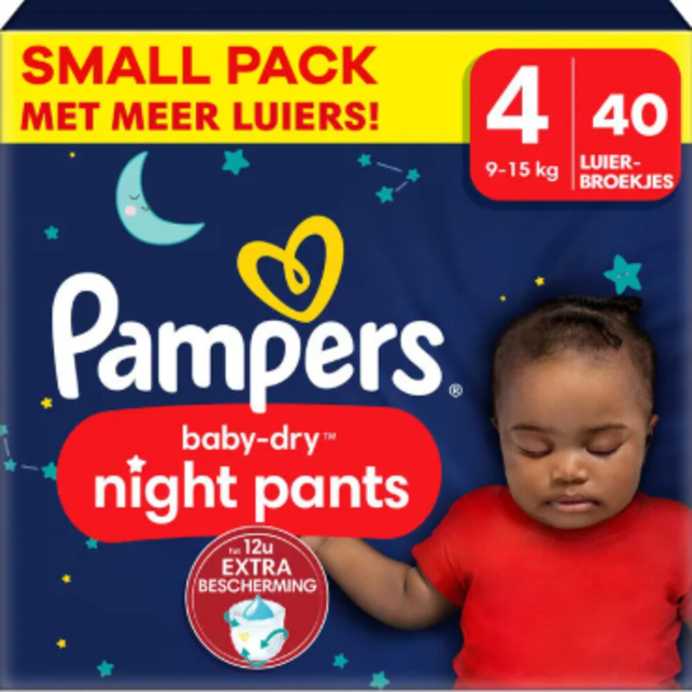 Pampers 2x  Baby Luierbroekjes Nacht Maat 4 (9-15 kg) 40 stuks