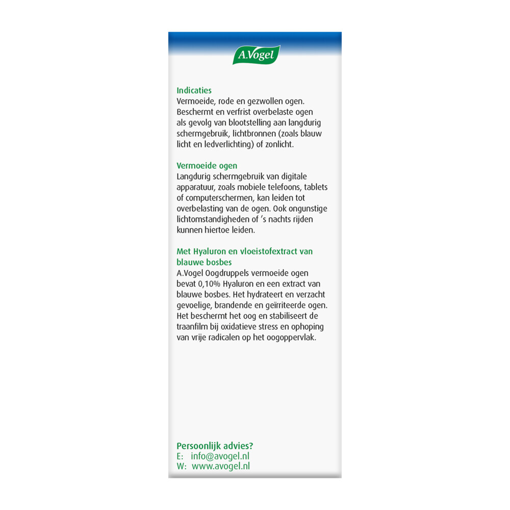 A.Vogel Oogdruppels Vermoeide Ogen 10 ml, foto 3