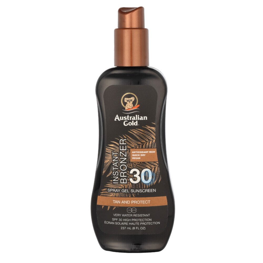 Australian Gold Instant Bronzer Zonnebrand Spray Gel SPF 30 237 ml