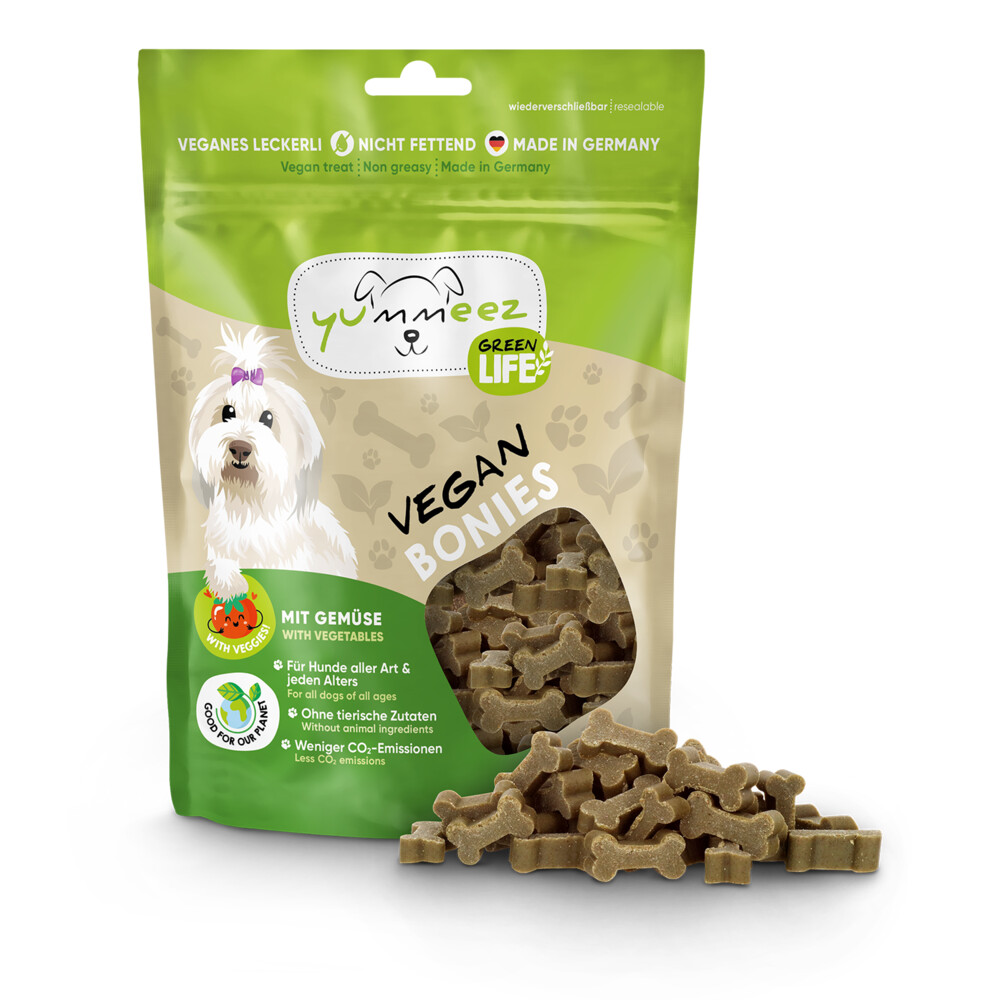 5x Yummeez Green Life Bonies Hondensnack Vegan 175 gr
