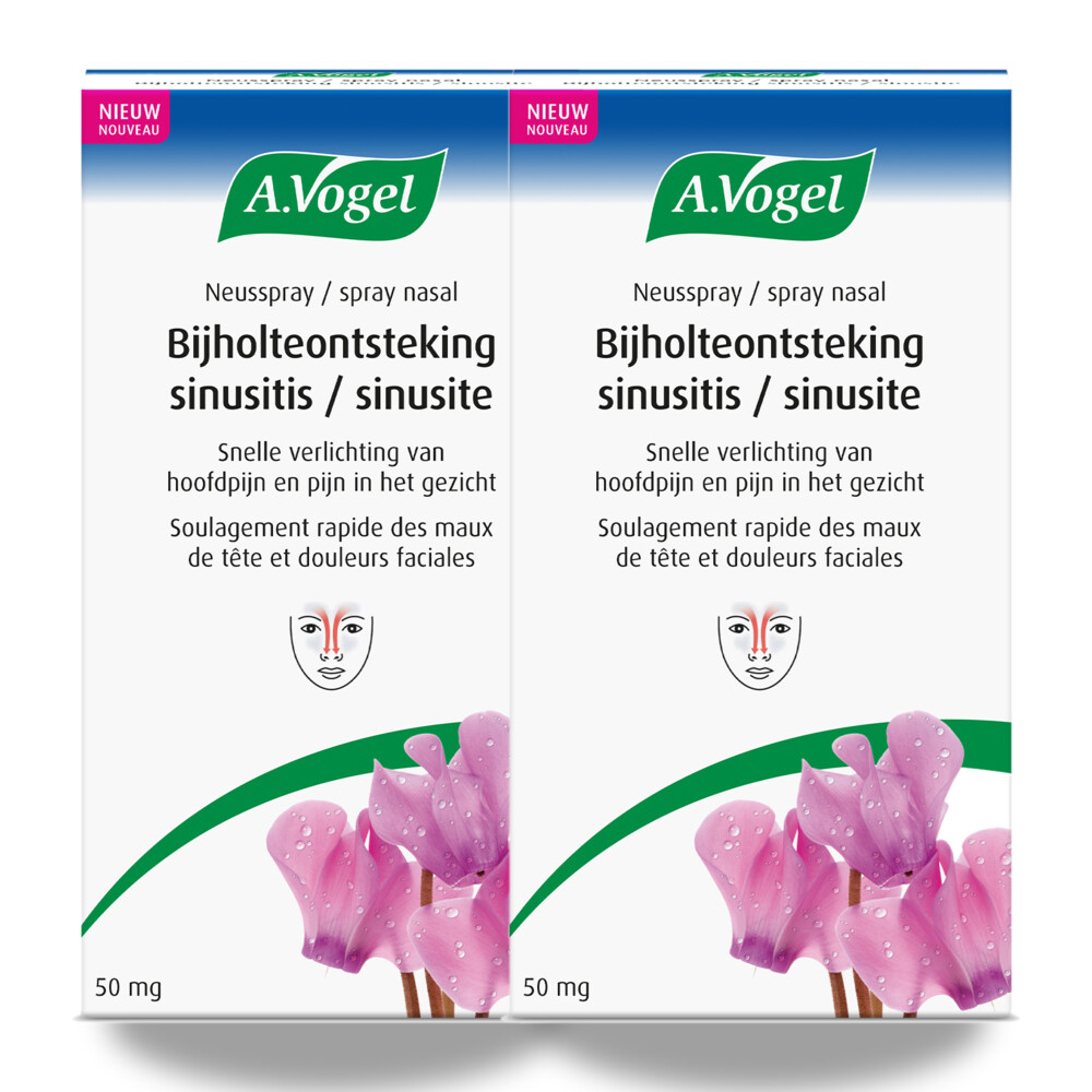 2x A.Vogel Neusspray Bijholteontsteking 50 mg