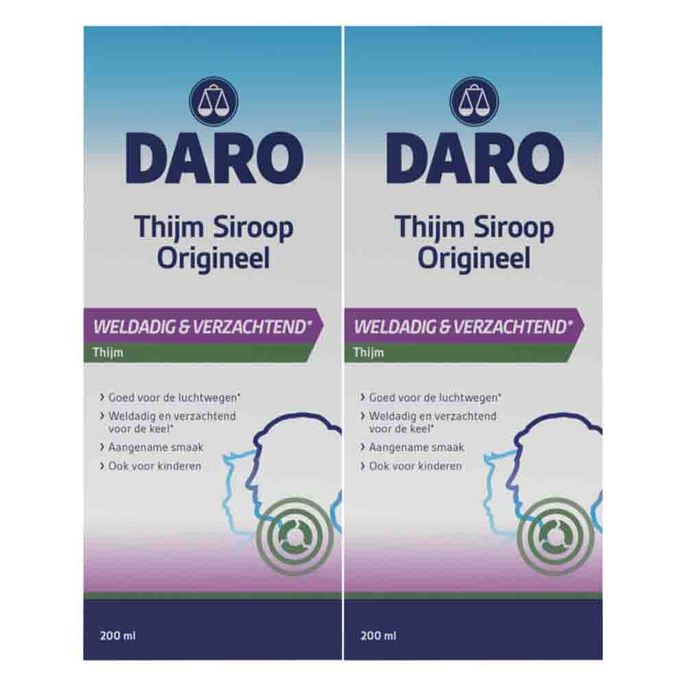 2x Daro Thijmsiroop 200 ml