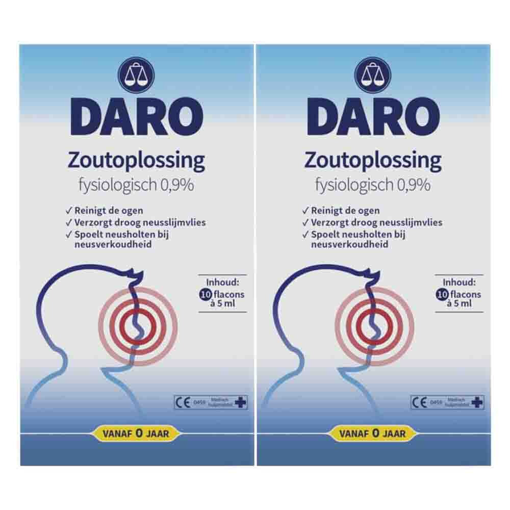 2x Daro Fysiologische Zoutoplossing 10 stuks