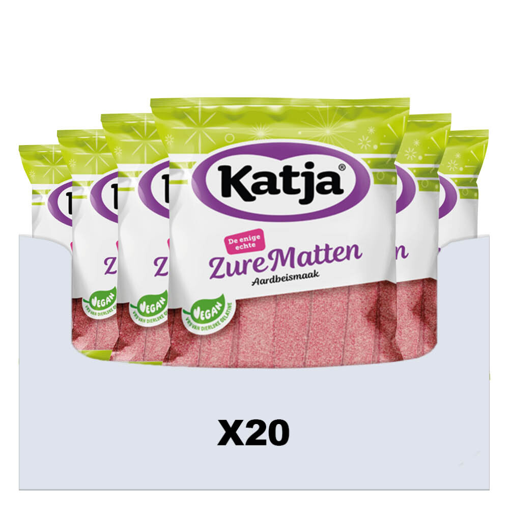 20x Katja Zure Matten Aardbei 125 gr