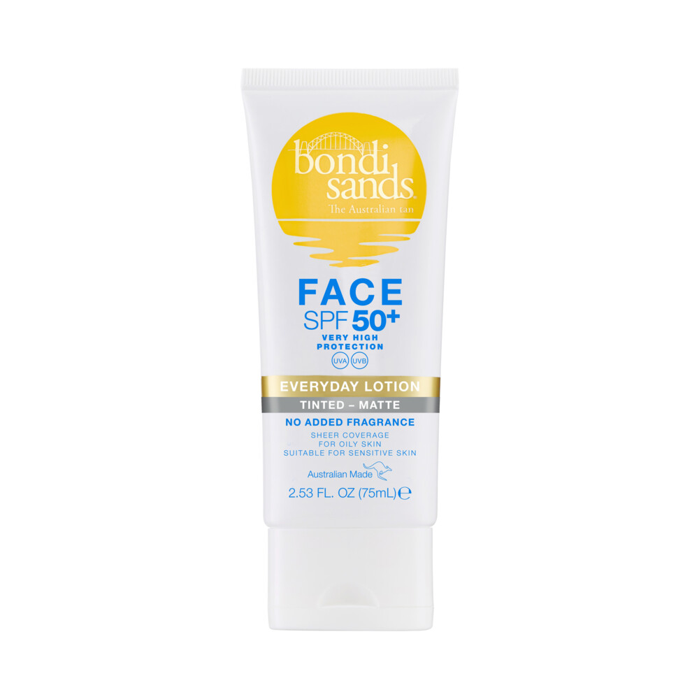 Bondi Sands Sunscreen Face Lotion Tinted - Matte SPF 50+ 75 ml