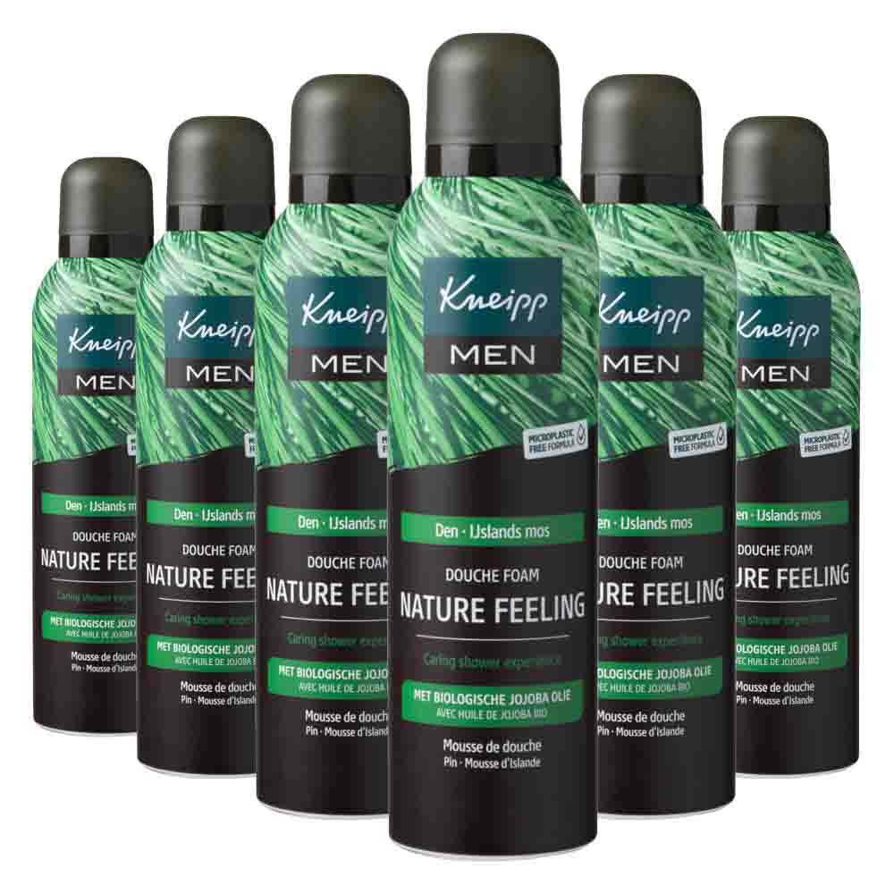6x Kneipp Douche Foam Men Nature Feeling 200 ml