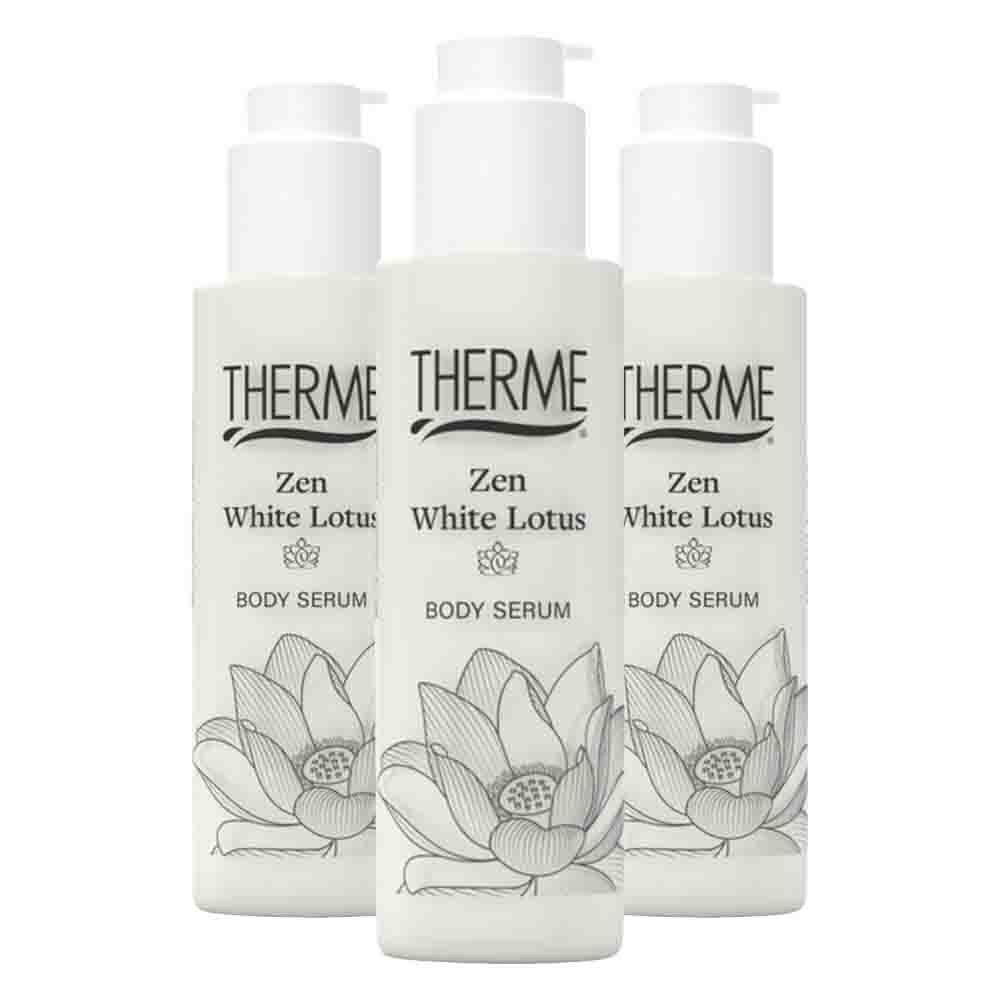 3x Therme Zen White Lotus Body Serum 125 ml