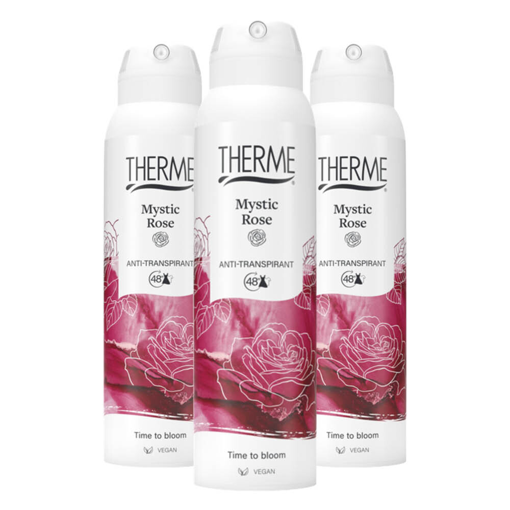 3x Therme Anti-Transpirant Mystic Rose 150 ml