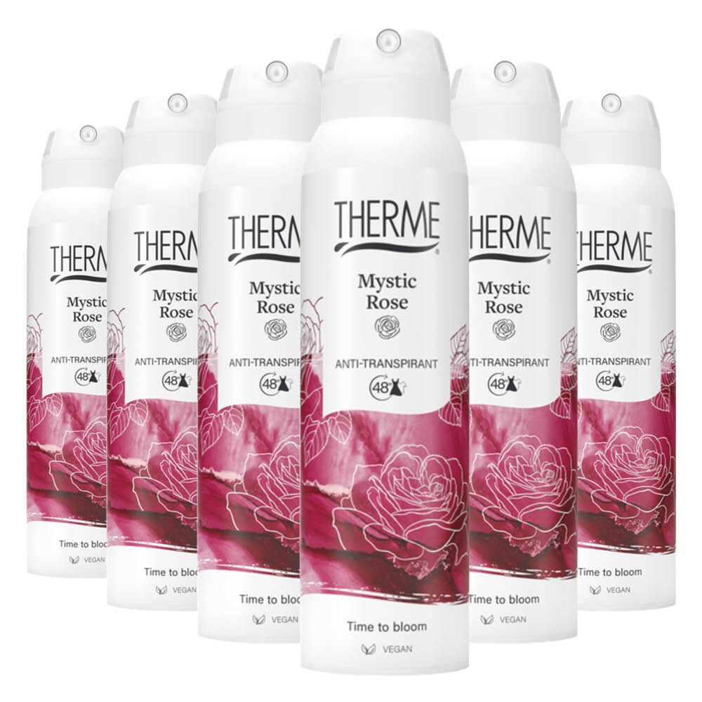 6x Therme Anti-Transpirant Mystic Rose 150 ml