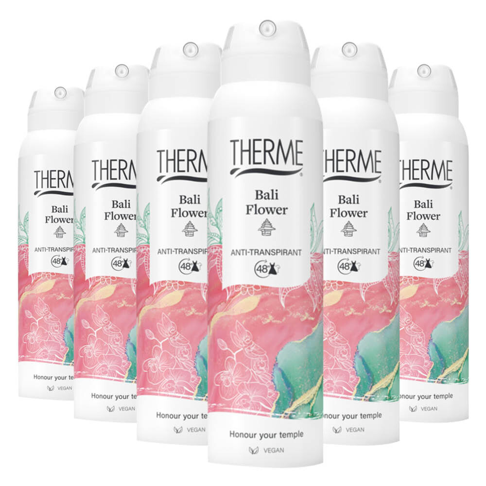 6x Therme Anti-Transpirant Bali Flower 150 ml