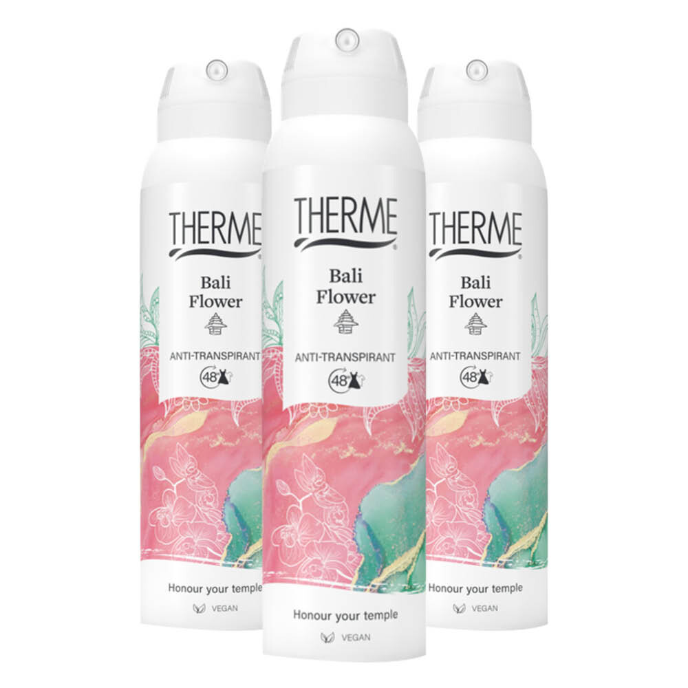 3x Therme Anti-Transpirant Bali Flower 150 ml