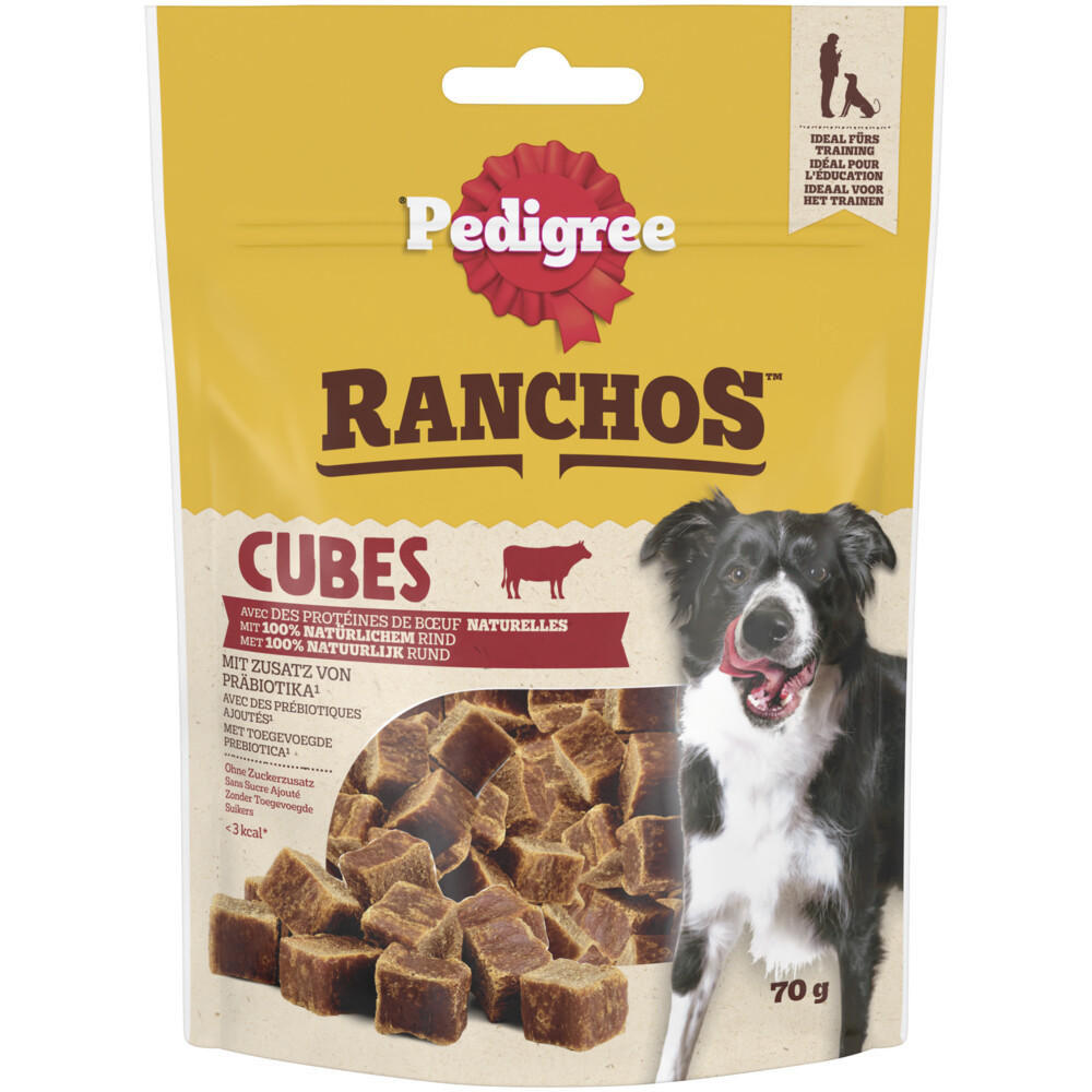 Pedigree 7x  Ranchos Cubes Hondensnacks Rund 70 gr