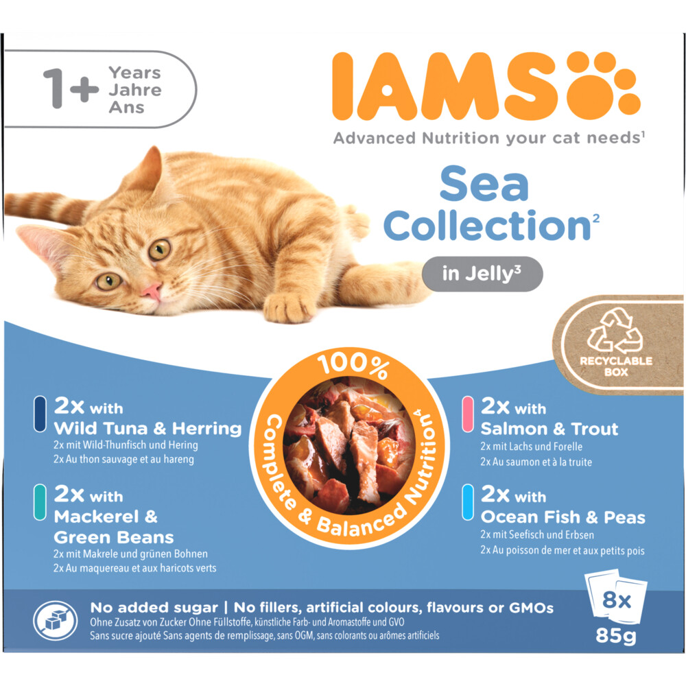 IAMS Delights Adult Sea Jelly Multipack 8 x 85 gr