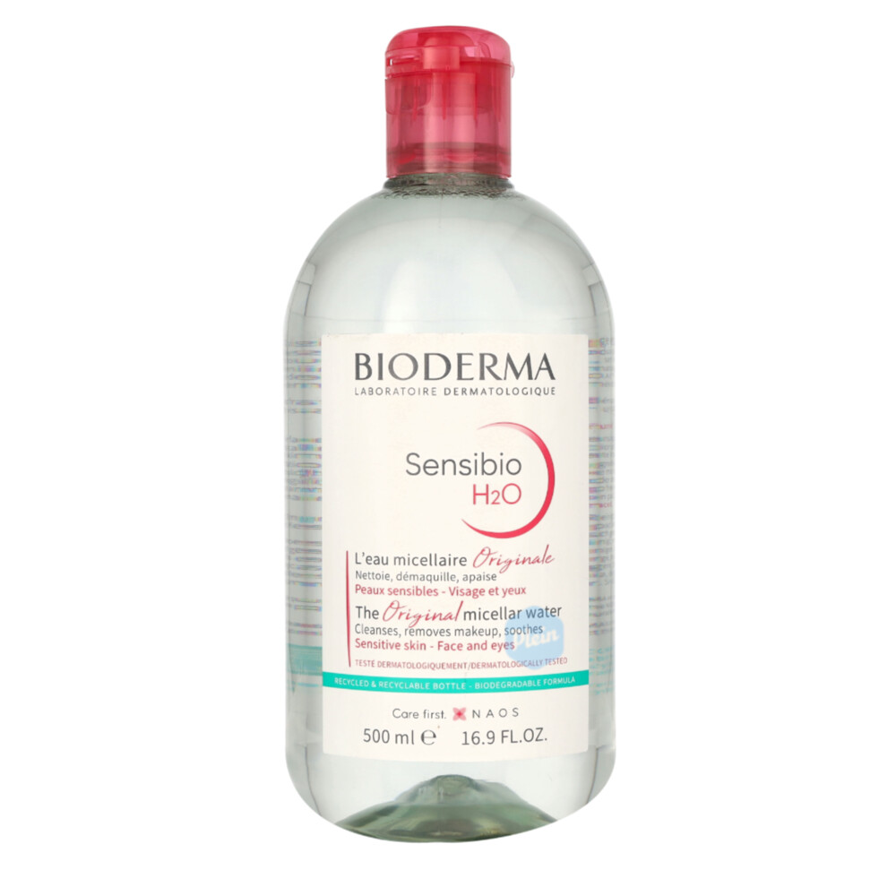 3x Bioderma Sensibio H2O Micellair Water 500 ml