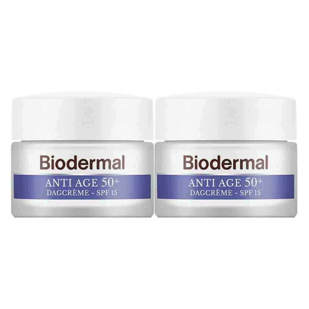 2x Biodermal Dagcreme Anti-Age 50+ 50 ml