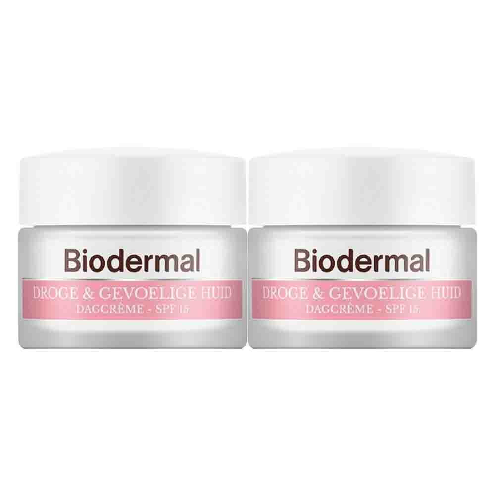 2x Biodermal Dagcrème Gevoelige Huid 50 ml