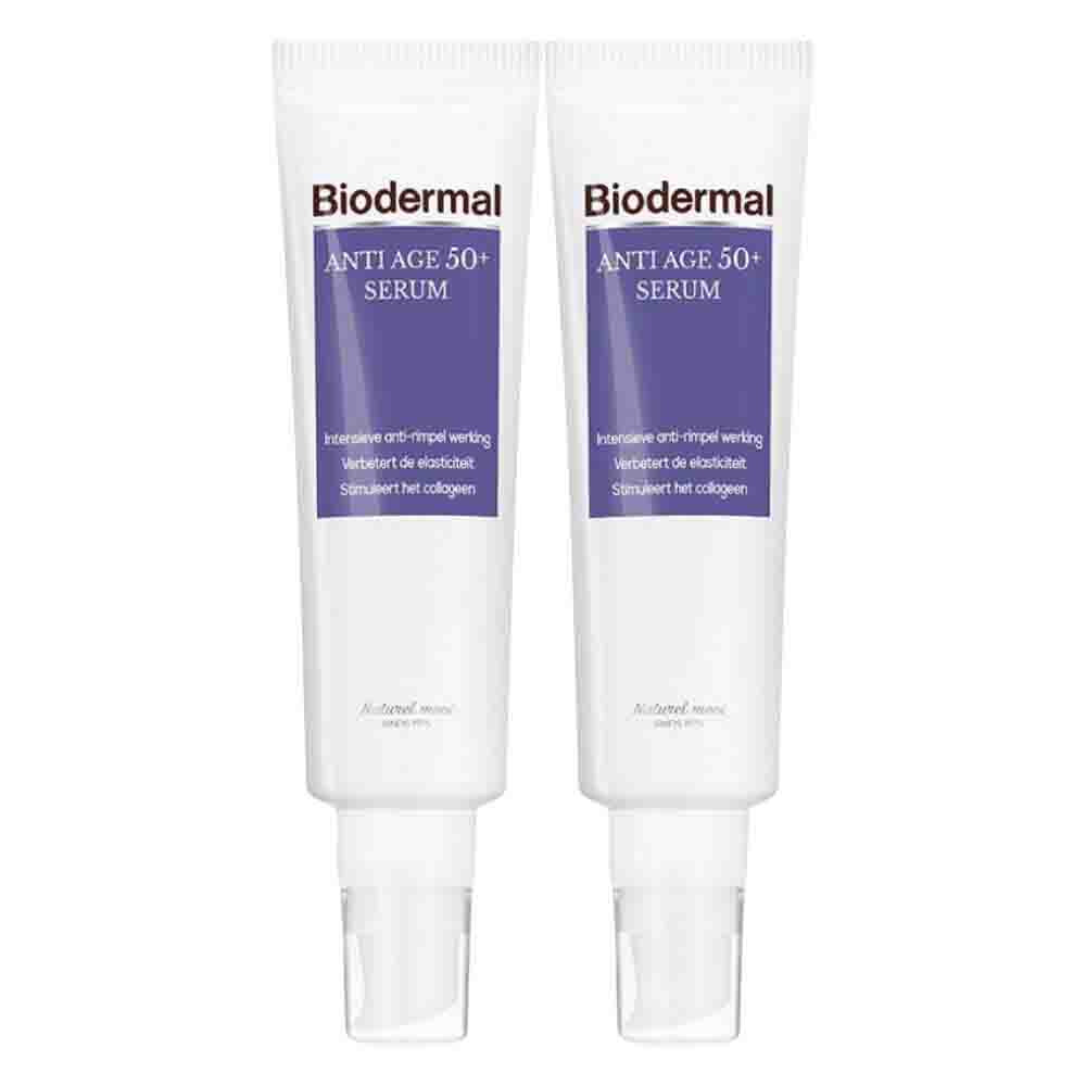 2x Biodermal Gezichtsserum Anti Age 50+ 30 ml