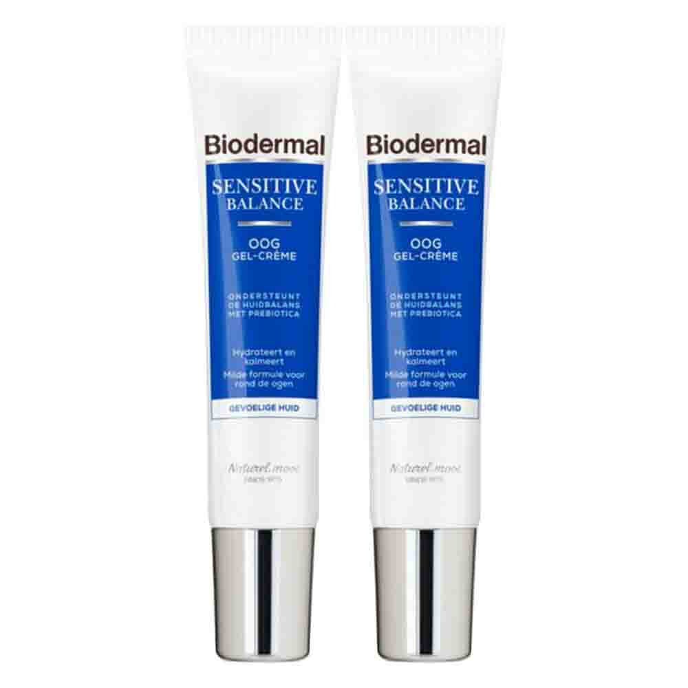 2x Biodermal Sensitive Balance Oogcrème 15 ml