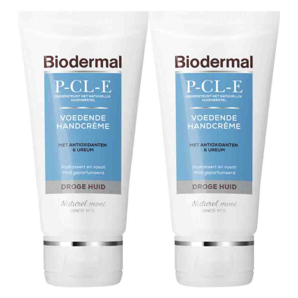 2x Biodermal P-CL-E Voedende Handcrème 75 ml