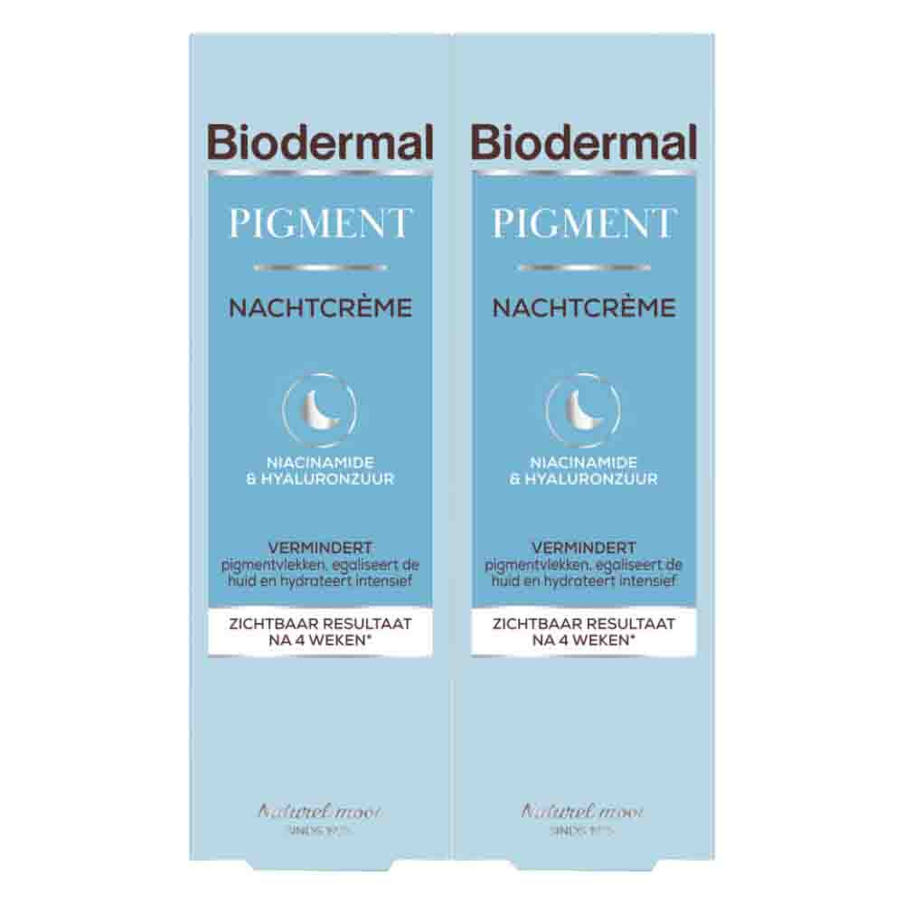 2x Biodermal Pigment Nachtcrème 50 ml