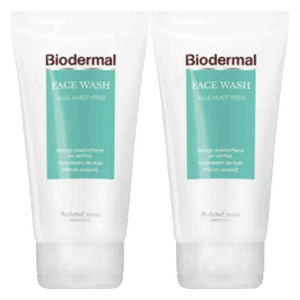 2x Biodermal Face Wash 150 ml