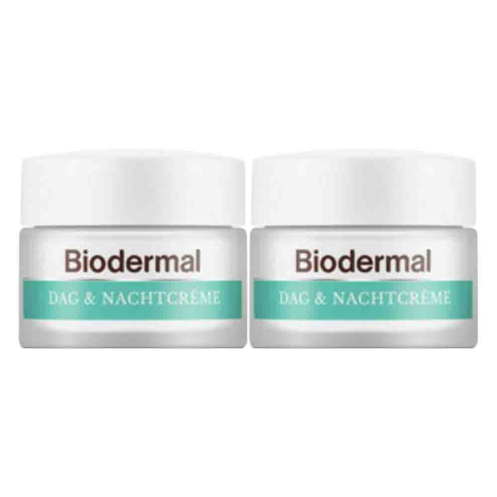 2x Biodermal Dag&Nachtcreme 50 ml