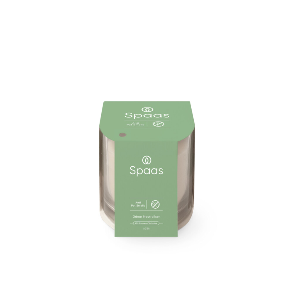 6x SPAAS Geurkaars in Glas Anti-Huisdier Ivoor