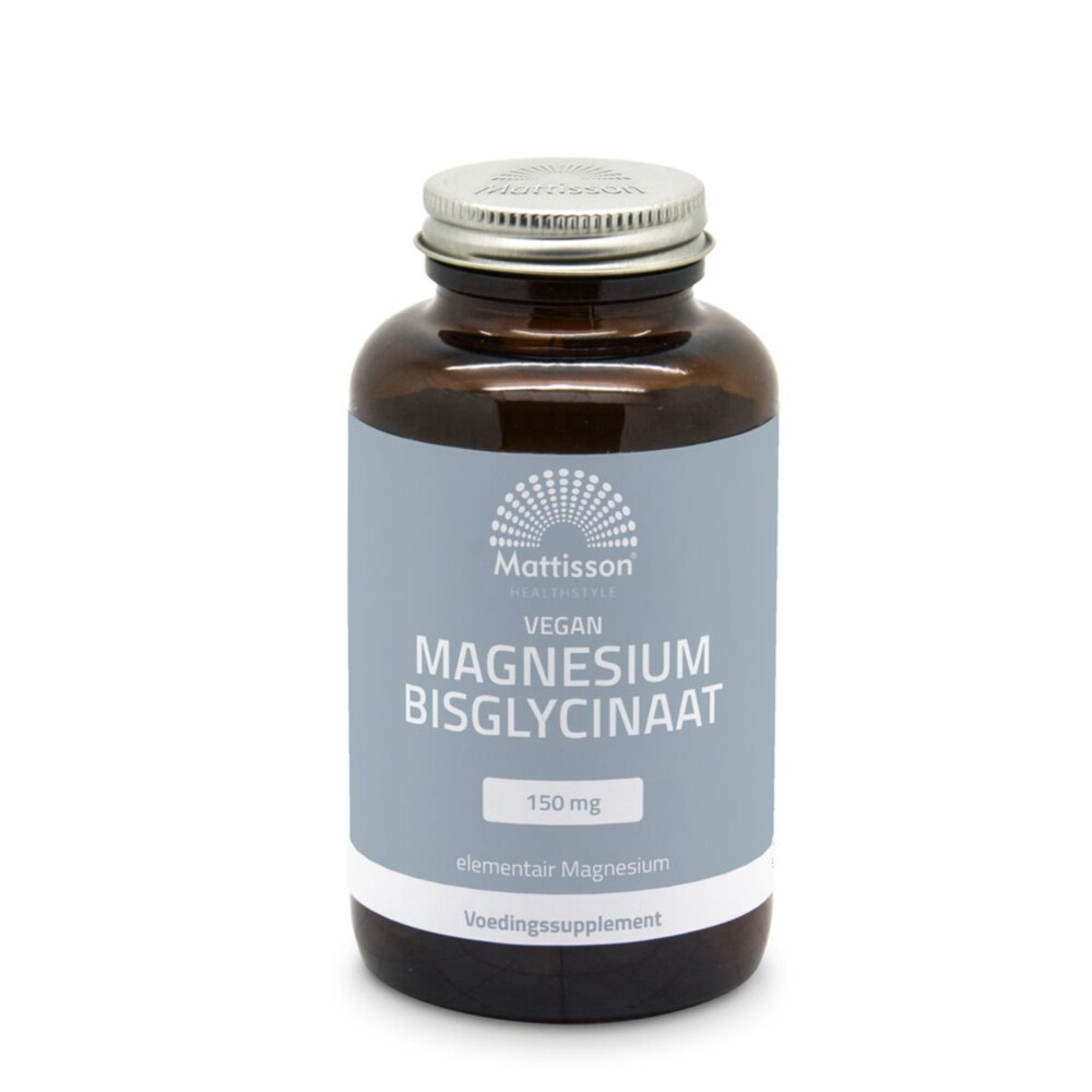 Mattisson Magnesium Bisglycinaat 150mg Vegan 120 Vegacapsules