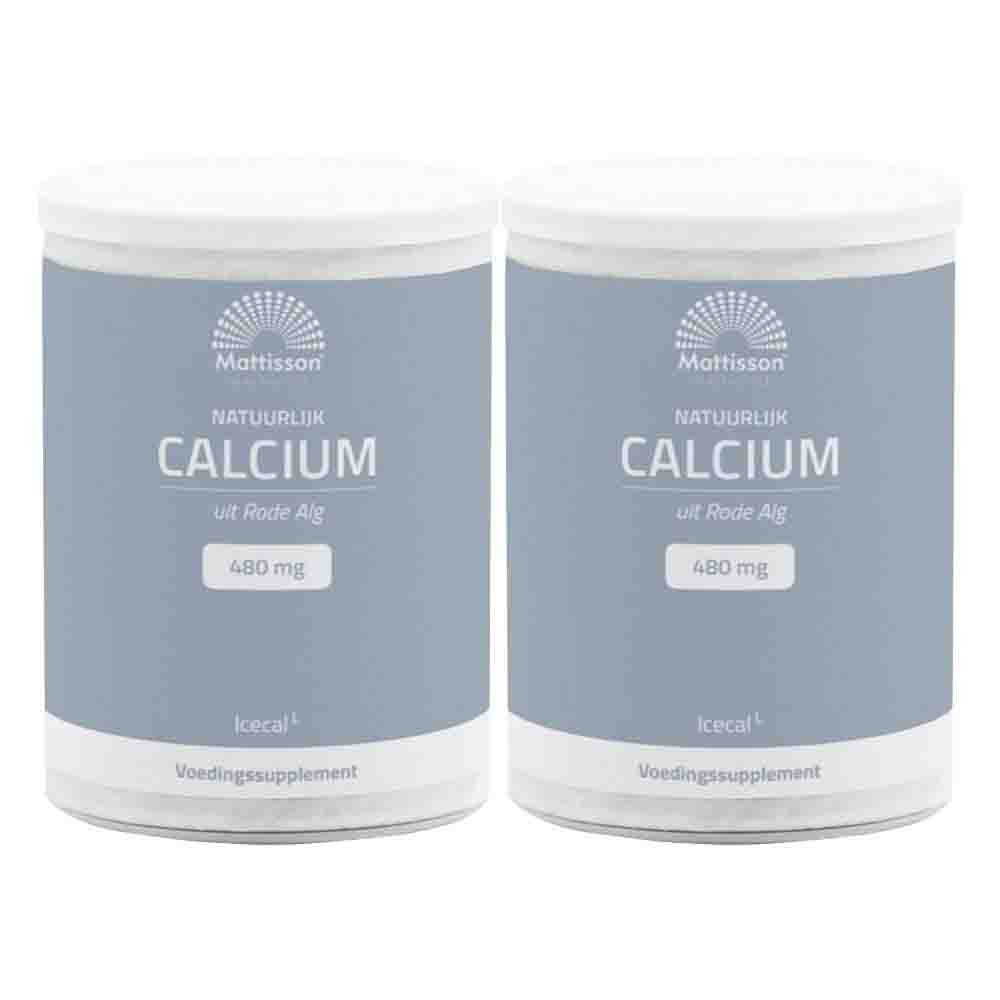Gratis Verzending: 2x Mattisson Natuurlijk Calcium Icecal 480mg 150 gr