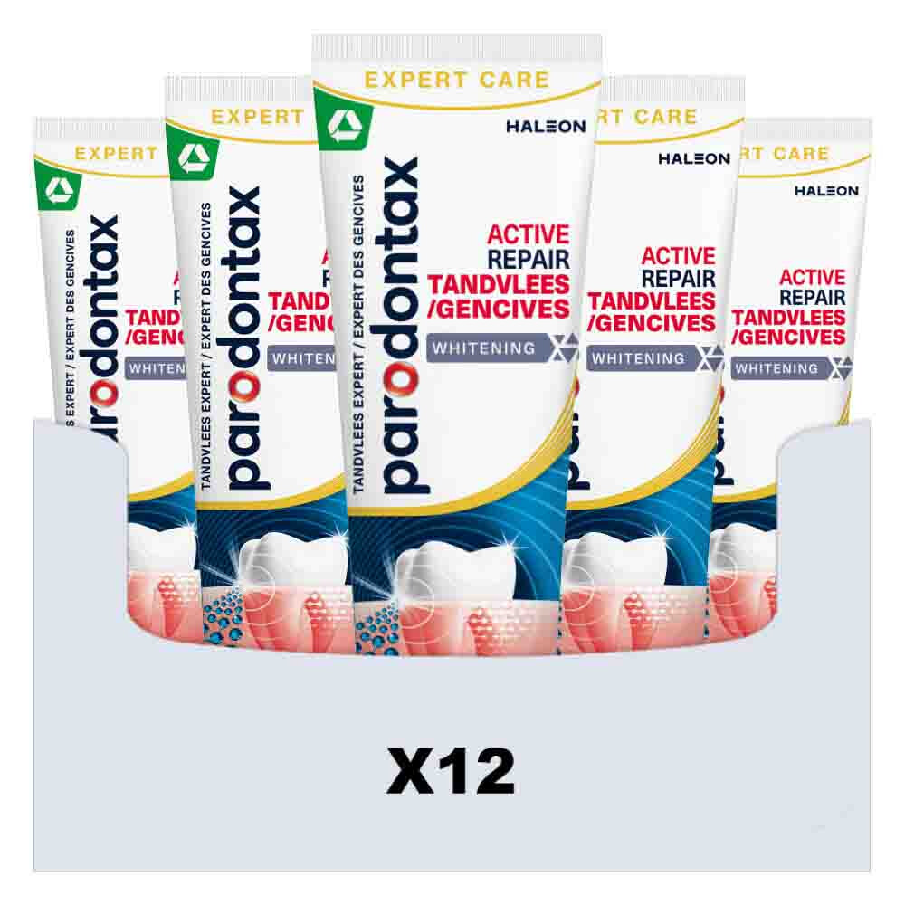 12x Parodontax Tandpasta Active Repair Tandvlees Whitening 75 ml