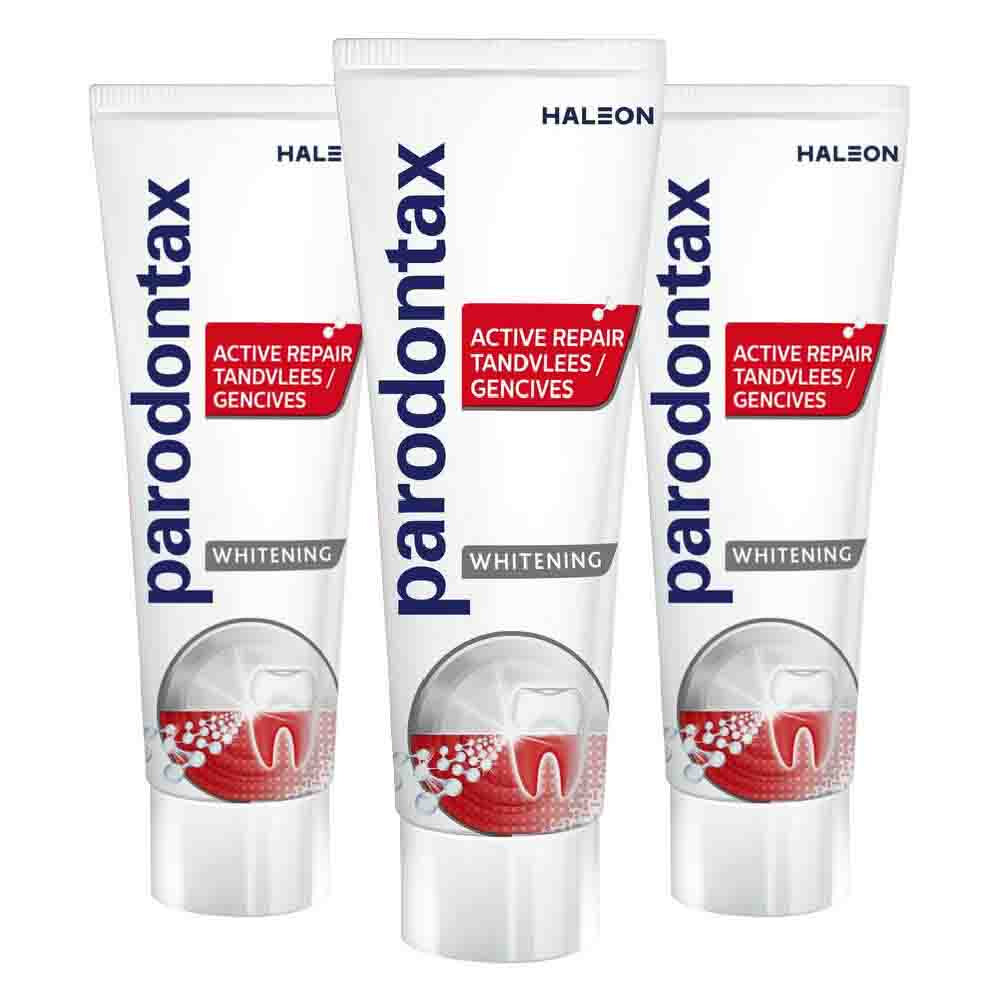 3x Parodontax Tandpasta Active Repair Tandvlees Whitening 75 ml