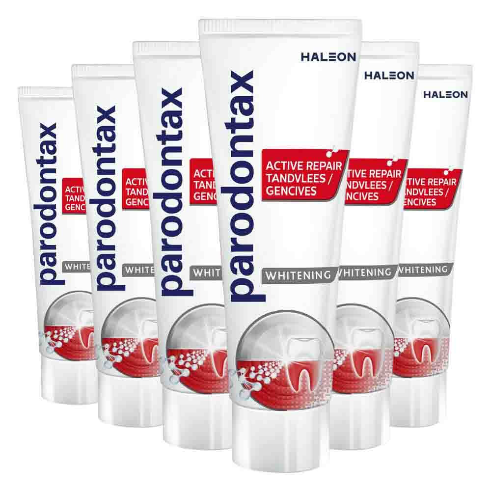 6x Parodontax Tandpasta Active Repair Tandvlees Whitening 75 ml