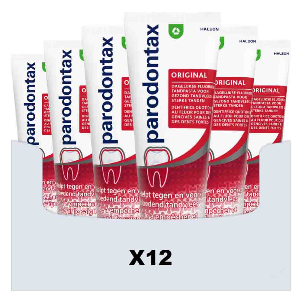 12x Parodontax Tandpasta bij Bloedend Tandvlees Original 75 ml