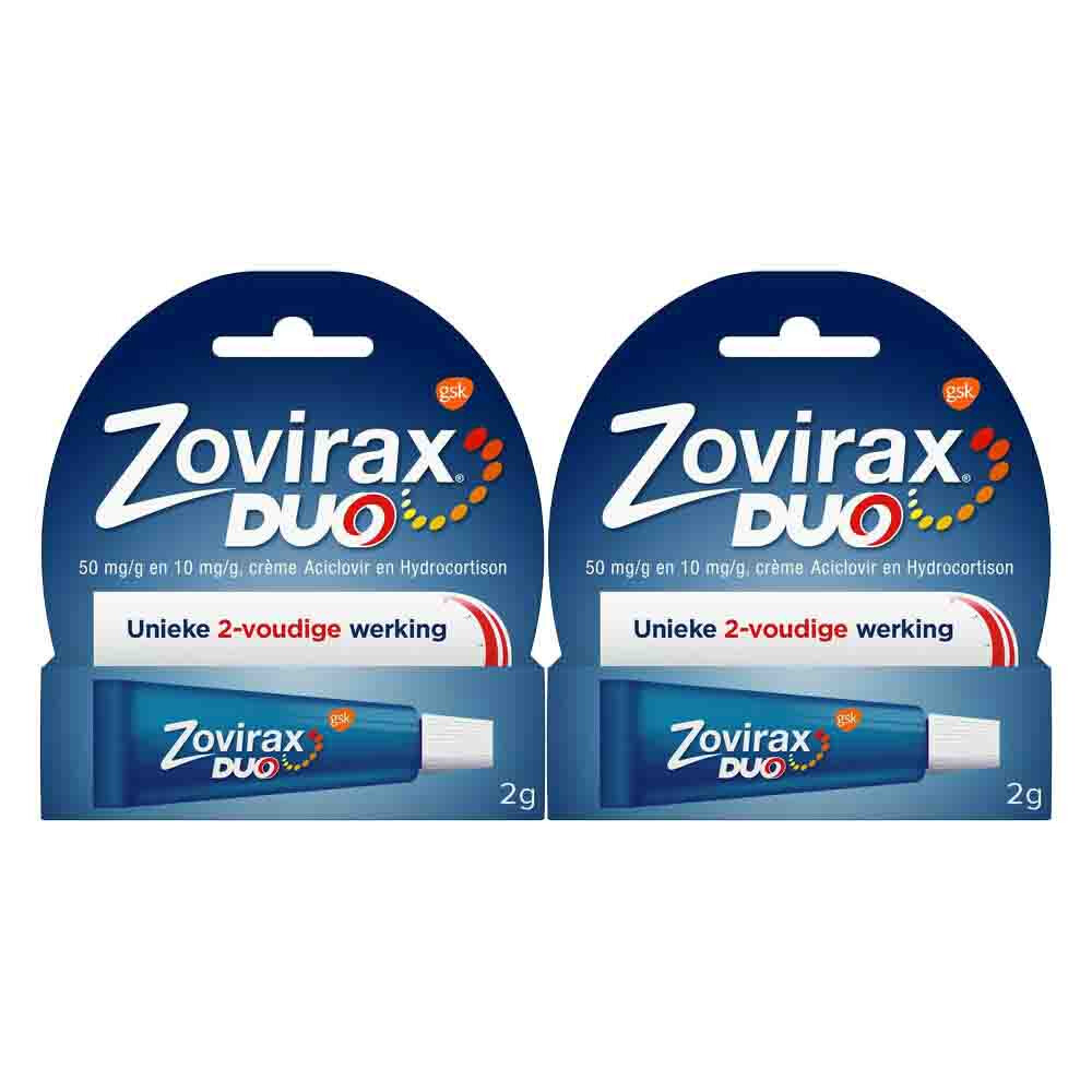 2x Zovirax Cream Duo 2 gr