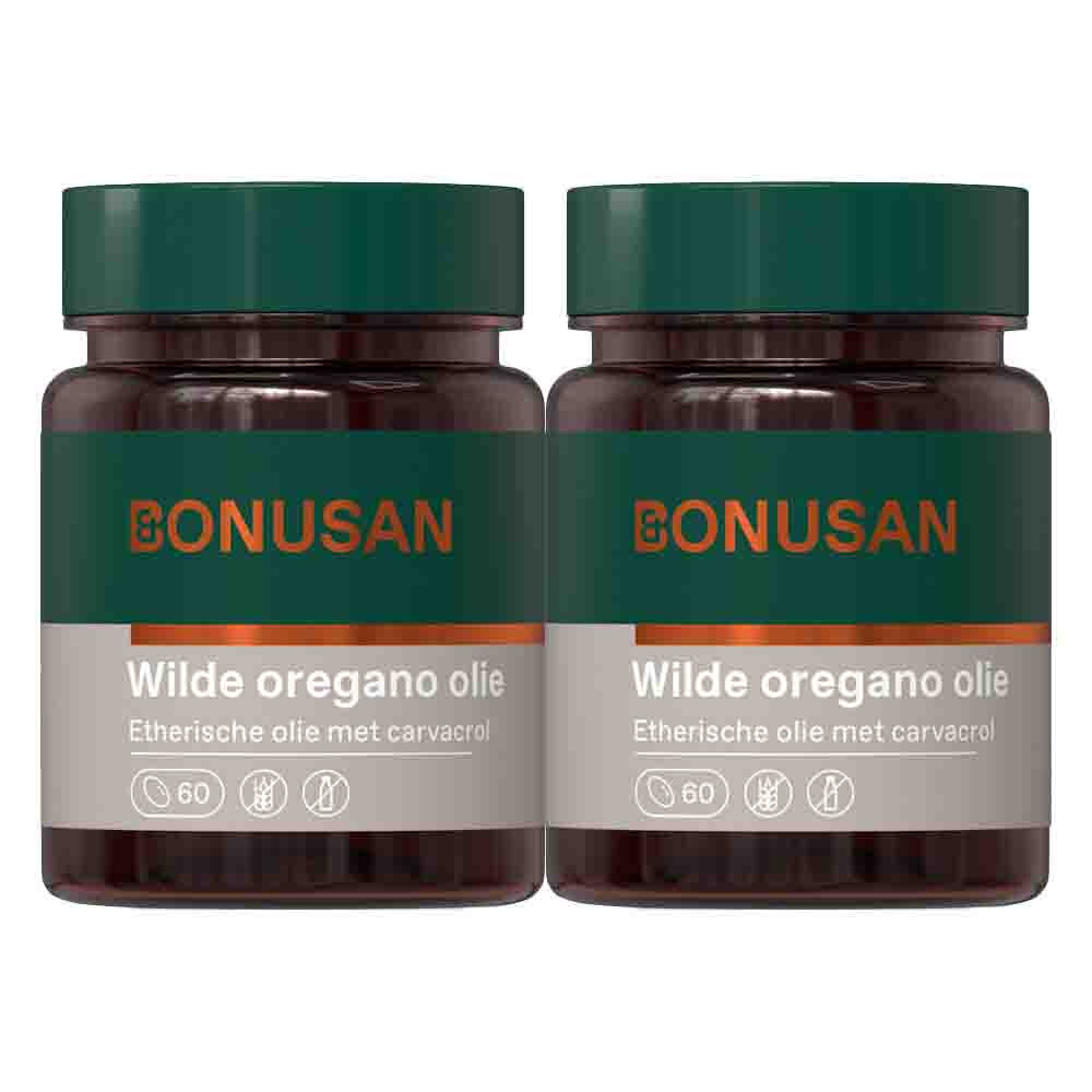 Gratis Verzending: 2x Bonusan Wilde Oregano Olie 60 softgels