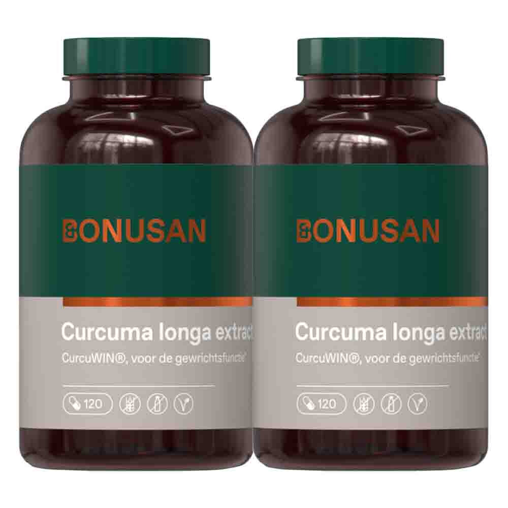 Gratis Verzending: 2x Bonusan Curcuma Longa Extract 120 vegacapsules