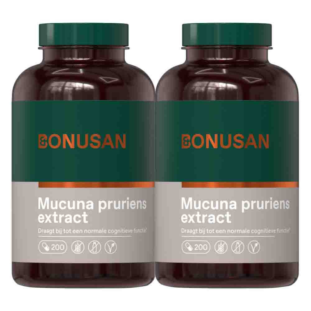 Gratis Verzending: 2x Bonusan Mucuna Pruriens 200 capsules