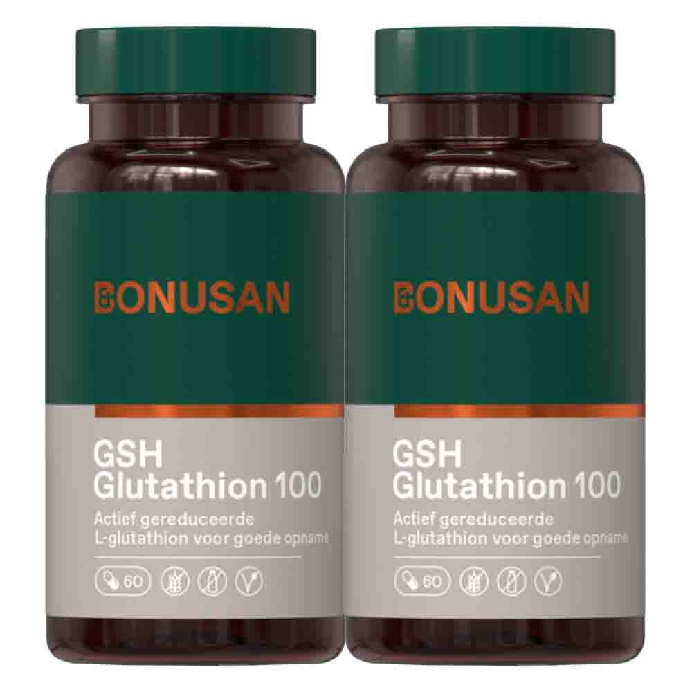 Gratis Verzending: 2x Bonusan GSH Glutathion 100 mg 60 capsules
