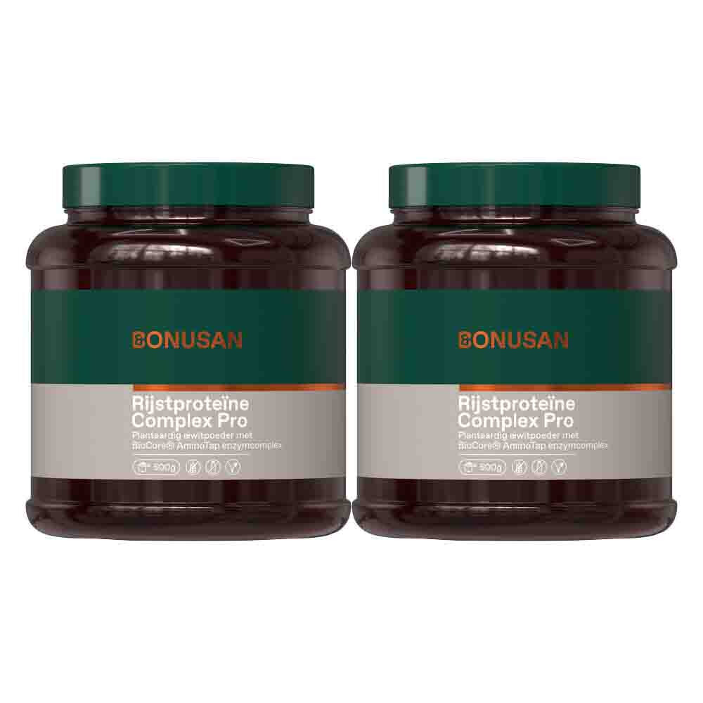 Gratis Verzending: 2x Bonusan Rijstproteïnepoeder Complex Pro 500 gr
