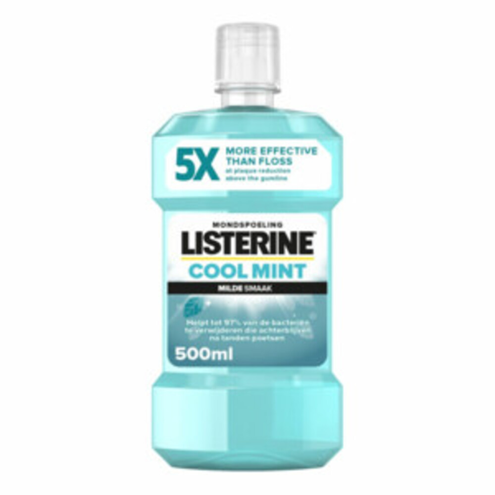 Listerine Mondwater Cool Mint Milde Smaak Zonder Alcohol 500 ml