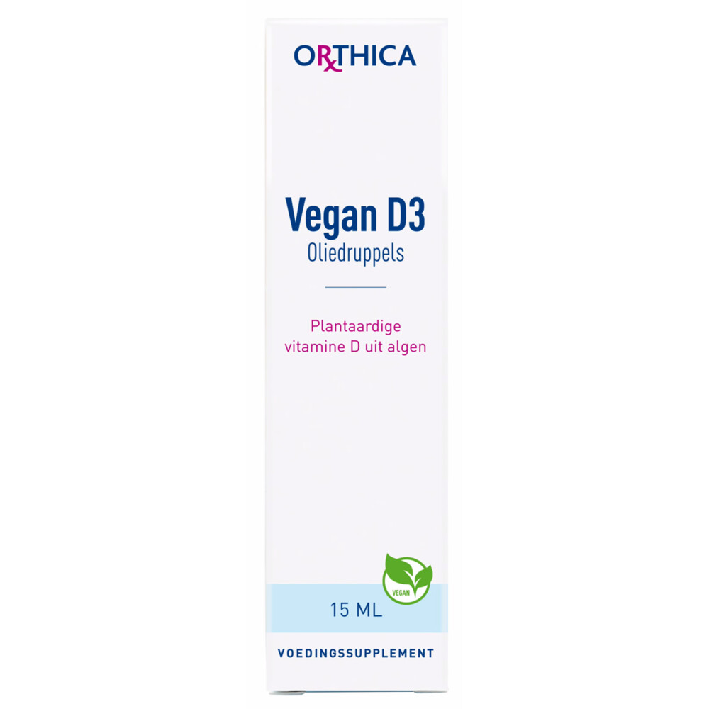 Gratis Verzending: Orthica Vegan D3 druppels 15 ml