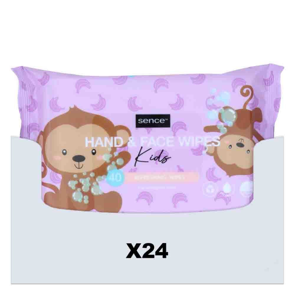 24x Sence Baby&Kids Wipes Hand&Face Refreshing 24x40 = 960 stuks