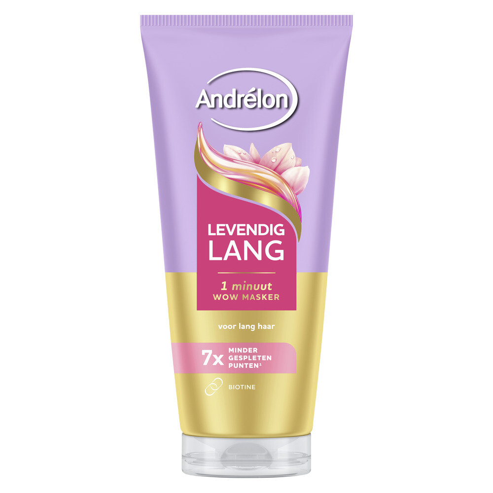 2e Halve Prijs, Andrélon Wow Masker Levendig Lang 180 Ml