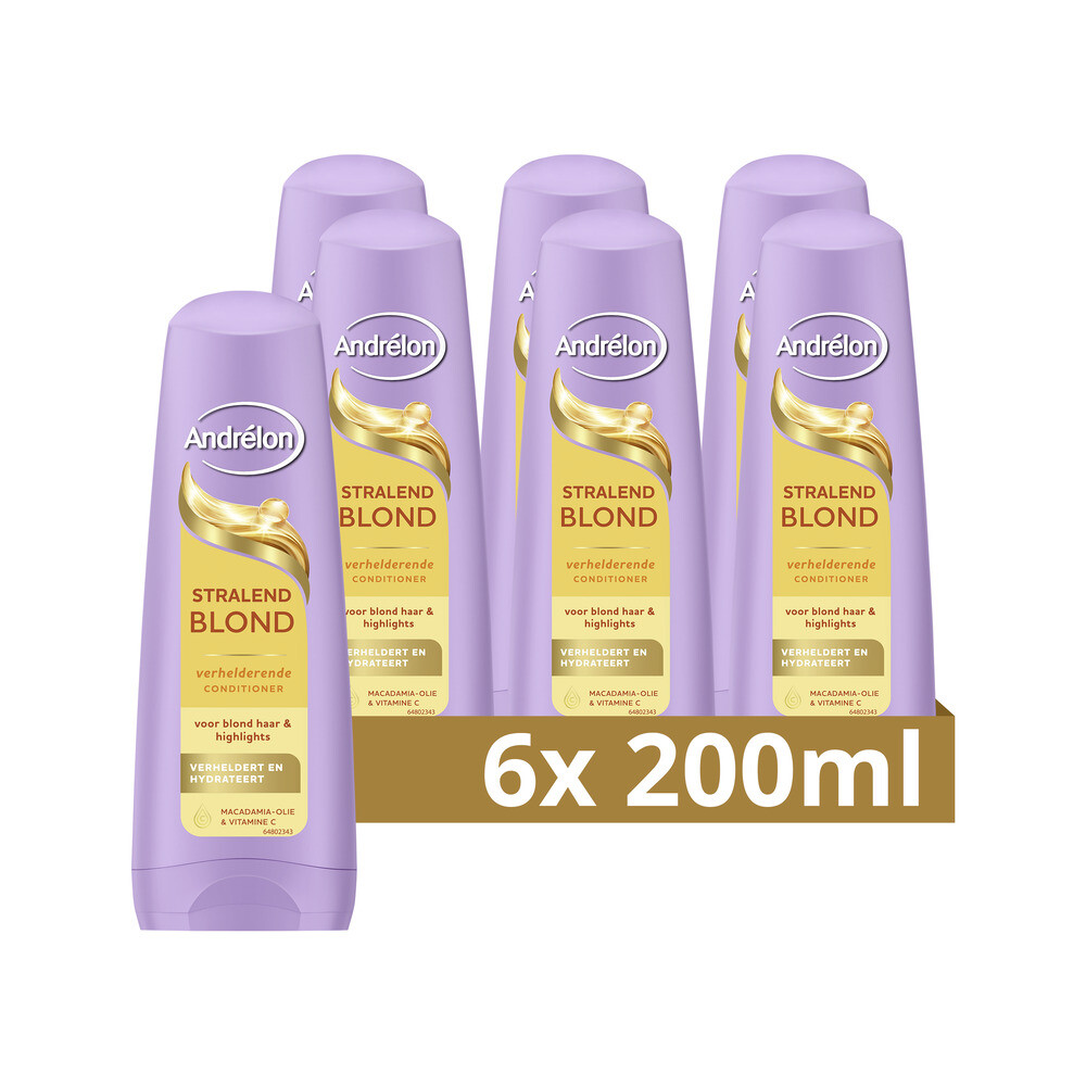 6x Andrélon Conditioner Stralend Blond 200 ml